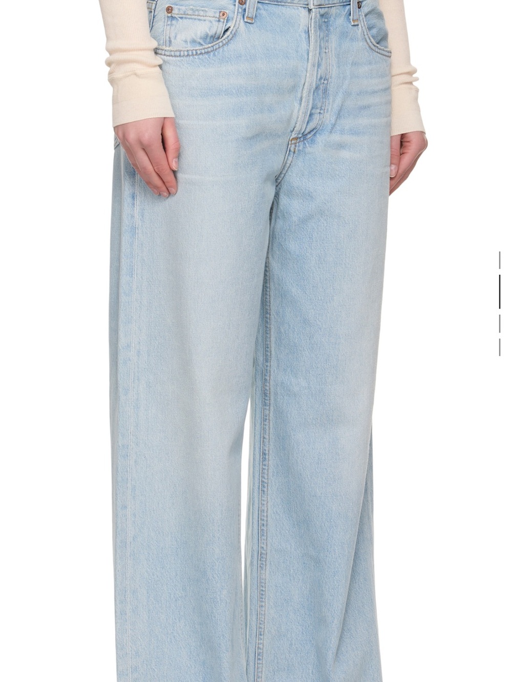 Agolde Low Slung Baggy Jeans in Fragment